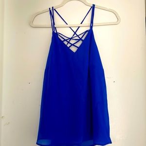 Royal blue tank top